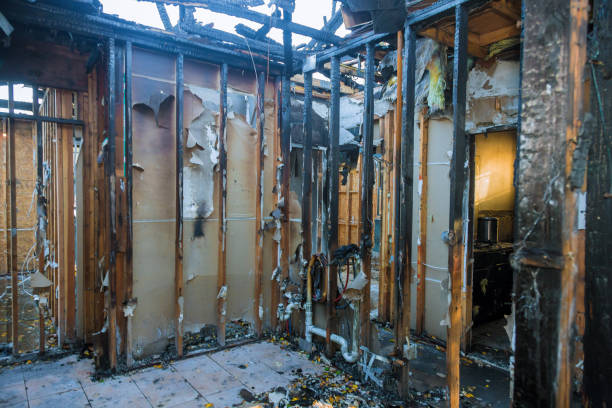 Professional Emergency Fire Cleanup technician working in Wellington, UT